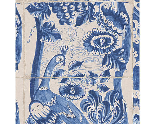 Dekorative Fliese mit Pfauenmotiv für Wandgestaltung