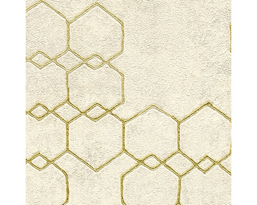 Tapete mit geometrischem Muster aus Sechsecken