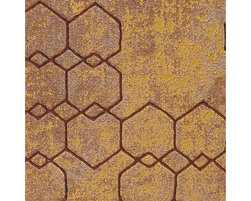 Tapete mit Steinmuster und sechseckigen Formen