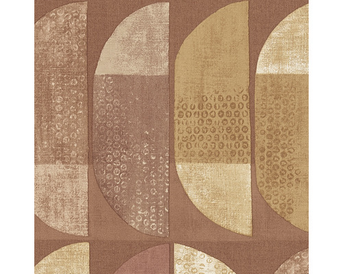 Tapete mit geometrischen Halbkreis-Mustern