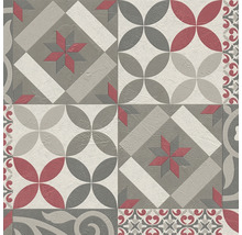 Muster einer Vinylbodenfliese mit geometrischen Formen