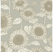 Vliestapete 37685-2 New Life Blumen grau beige-thumb-4