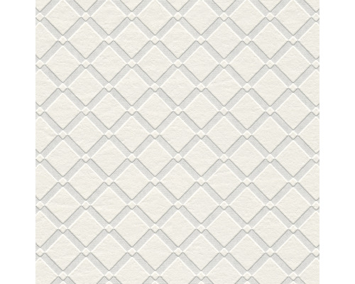 Vliestapete 5281-17 Meistervlies ProProtect Rautenornament weiß Textiltapete mit geometrischem Rautenmuster