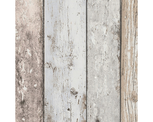 Vliestapete 8550-39 Best of Wood'n Stone Bretterzaun braun/blau Tapete mit Holzplankenoptik