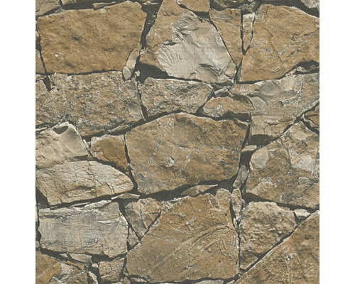 Tapete mit Steinmaueroptik