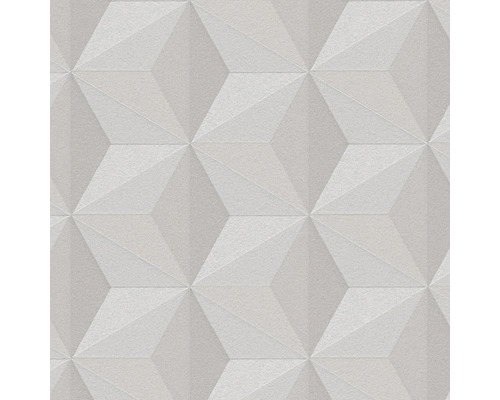 Vliestapete 96255-1 New Life Würfel 3D-Optik beige Tapete mit geometrischem 3D-Würfelmuster