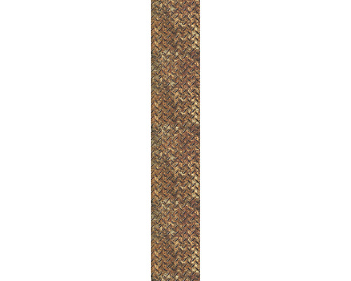 Metalloptik-Bordüre mit Riffelblechmuster