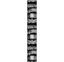 Tapetenmuster mit Motiven von London, Berlin, New York und Paris
