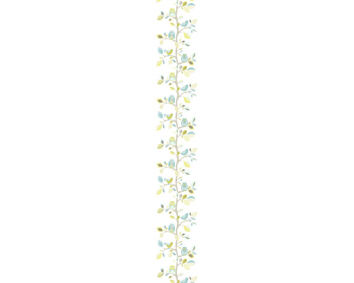 Tapetenbordüre mit Vogel und Baum Motiven