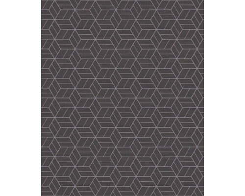 Textiltapete mit geometrischem Würfelmuster