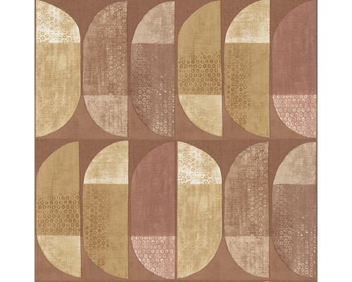 Tapete mit geometrischem Halbkreis Muster