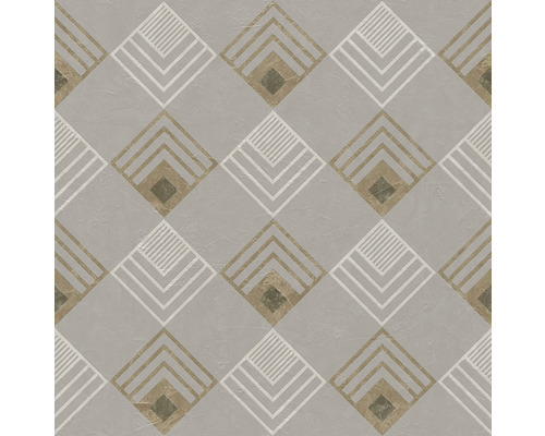 Tapete mit geometrischem Rautenmuster für Wandgestaltung