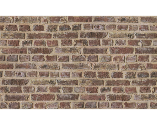 Nahaufnahme einer Mauer aus roten Ziegeln mit Mörtel