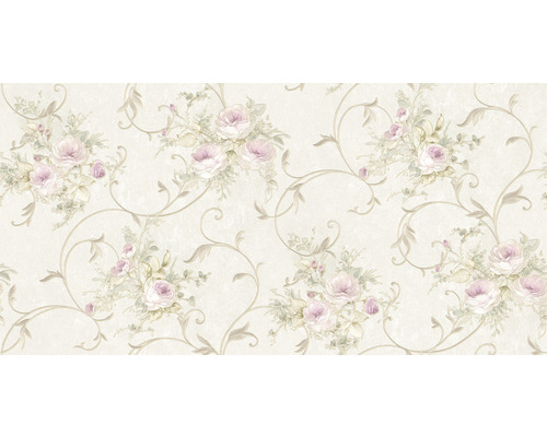 Tapete mit Blumenmuster und Ranken