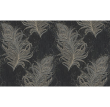 Vliestapete 38009-4 Mata Hari Federn schwarz