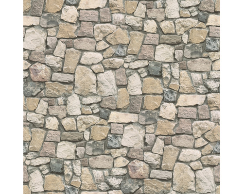 Tapete mit Steinwandmuster