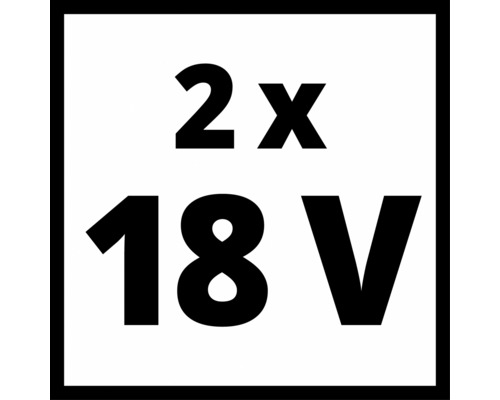 2 mal 18 Volt
