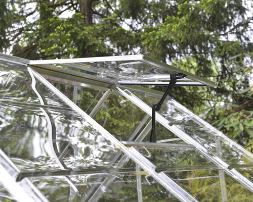 Gewächshausfenster mit Öffnungsmechanismus