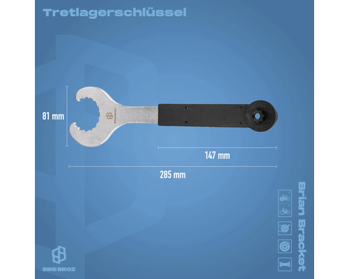 BONKZEBU Tretlagerschlüssel Aus Aluminium – Vielseitig Für Mountainbike & Rennrad – Perfekt Zum Reparieren & Montieren