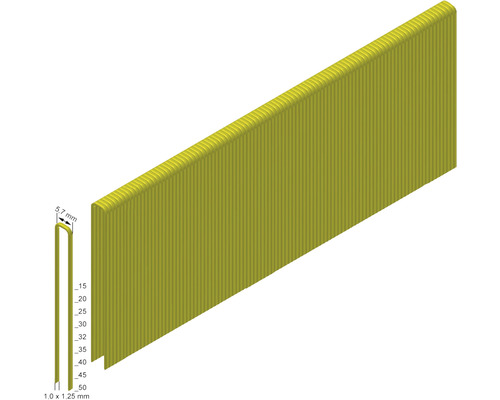 Drahtklammern im Detail, zur Verwendung mit einem Klammergerät