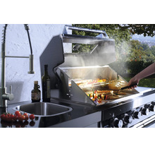 Outdoorküche Buschbeck Cambridge mit 4 Hauptbrenner, Heckbrenner, Seitenbrenner, Spüle und Kühlschrank