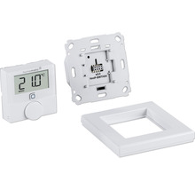 Homematic Raumthermostat mit Display, Montageplatte und Rahmen