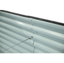 Hochbeet klassisch WESTMANN oval 240 x 80 x 82 cm grau