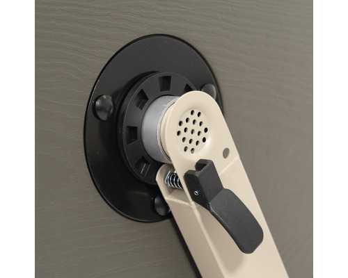 Detailansicht des Mechanismus zur Türverriegelung