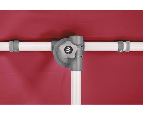 Detailansicht eines Pavillons mit Verstellmechanismus