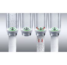 Illustration der Funktionsweise eines Wasserhahns