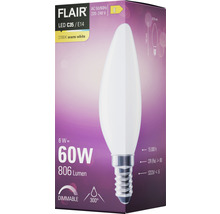 FLAIR LED Kerzenlampe dimmbar C35 E14/6W(60W) 806 lm 2700 K warmweiß matt-thumb-6