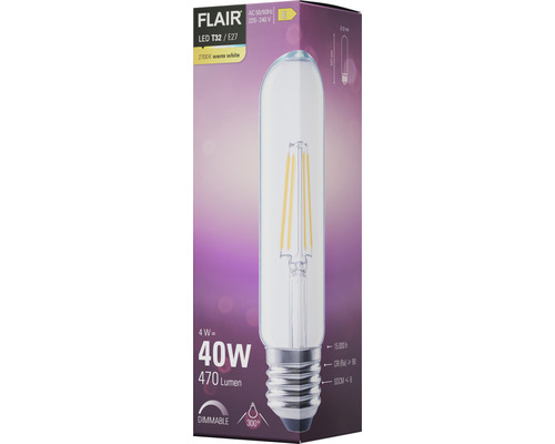 FLAIR LED Lampe T32 E27, 4 Watt, 470 Lumen