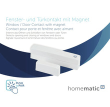 Fenster- und Türkontakt mit Magnet für die Hausautomation