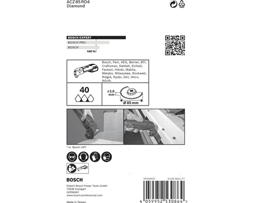 Bosch ACZ 85 RD4 Diamant Sägeblatt Informationen