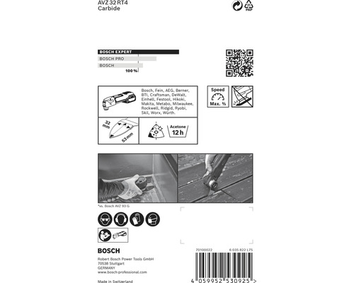 Bosch Expert AVZ 32 RT4 Carbide Sägeblattdetails