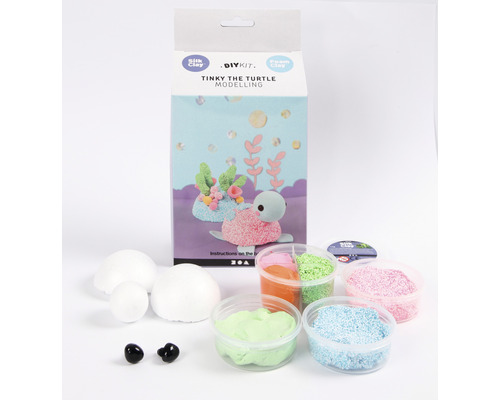 Bastelset Tinky die Schildkröte mit Modellierzubehör