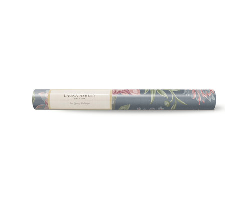 Eine Rolle Laura Ashley Feintapete mit floralem Muster.