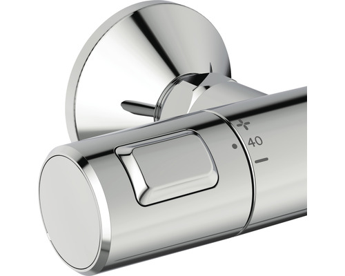 Thermostatarmatur zur Wandmontage mit Gradeinstellung