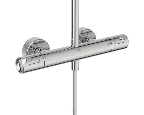 Thermostat-Duscharmatur aus Metall mit Ideal Standard Logo