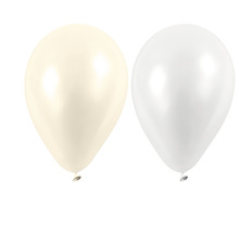 Ballons weiß perlmutt 10 Stück