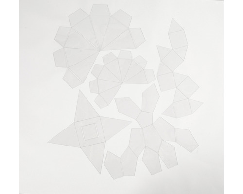 Bastelbogen mit geometrischen Formen