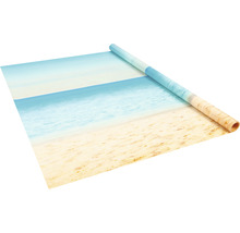 Fototapete mit Strandmotiv, aufgerollt dargestellt