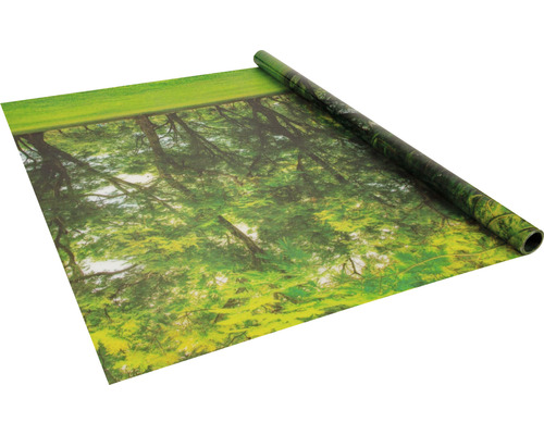 Dekofolie mit Waldmotiv aufgerollt