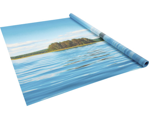 Fototapete mit Seemotiv, aufgerollt dargestellt