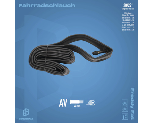 Fahrradschlauch 28/29 Zoll mit Autoventil