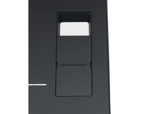 Detailansicht einer Toilettenspülplatte