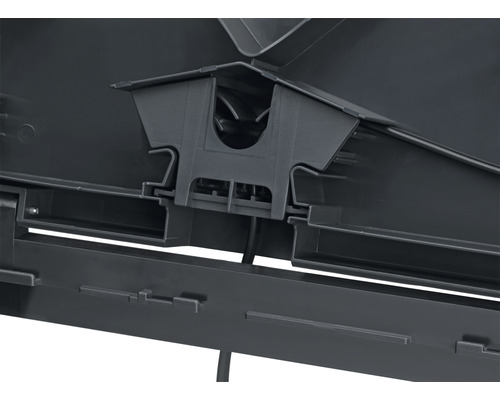 Detailansicht eines Montageelements für eine Gartenbox