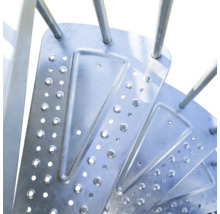 Pertura Aussenspindeltreppe Sania Ø 155 cm mit Lochblechstufen und Geländer 16 Stufen/17 Steigungen-thumb-11 Pertura Aussenspindeltreppe Sania Ø 155 cm mit Lochblechstufen und Geländer 16 Stufen/17 Steigungen-thumb-11