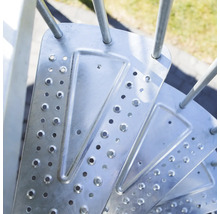 Pertura Aussenspindeltreppe Sania Ø 155 cm mit Lochblechstufen und Geländer 16 Stufen/17 Steigungen-thumb-21 Pertura Aussenspindeltreppe Sania Ø 155 cm mit Lochblechstufen und Geländer 16 Stufen/17 Steigungen-thumb-21