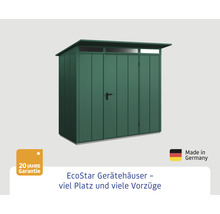 Gartengerätehaus mit Pultdach und Tür